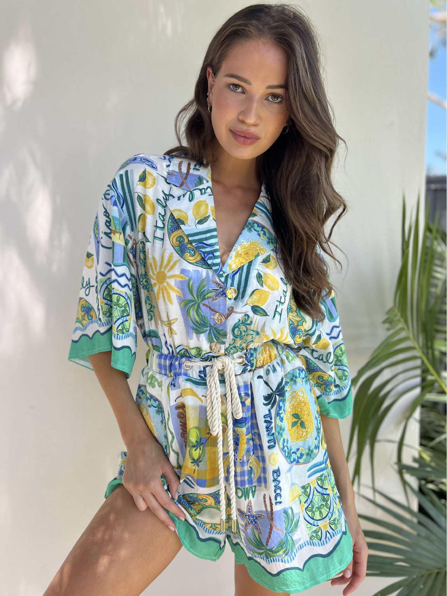 25-я годовщина летней трансграничной моды: Комбинезон с кружевными бретельками и принтом - Праздничный стиль S
25-я годовщина летней трансграничной моды: Комбинезон с кружевными бретельками и принтом - Праздничный стиль S