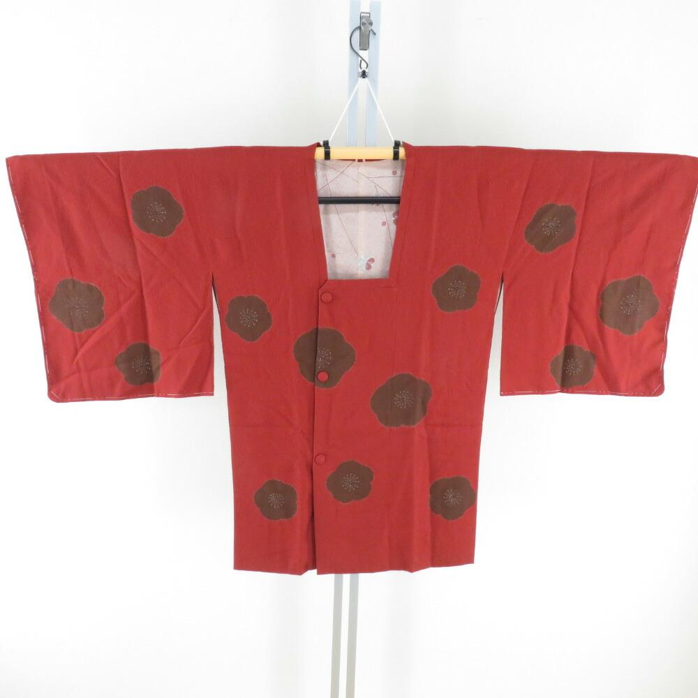 Michiyuki Plum Pattern Red Brown Pure Silk Kimono Coat for Japanese Wear Dust Protection Length 86cm
Michiyuki Plum Pattern Red Brown Pure Silk Kimono Coat for Japanese Wear Dust Protection Length 86cm