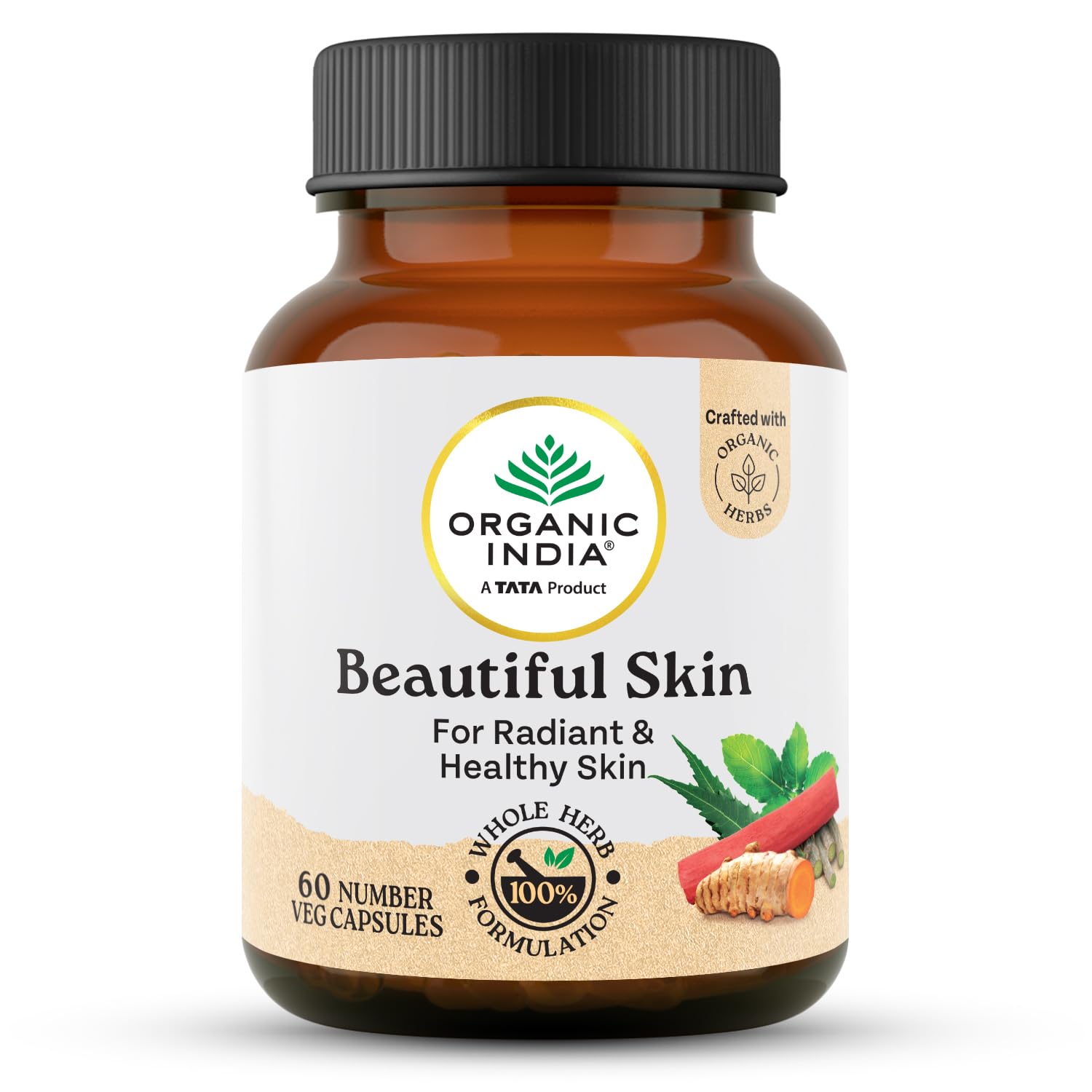 TATA Organic India Beautiful Skin Capsules 60 Veg Caps For Healthy Radiant Glowing Skin
TATA Organic India Beautiful Skin Capsules 60 Veg Caps For Healthy Radiant Glowing Skin