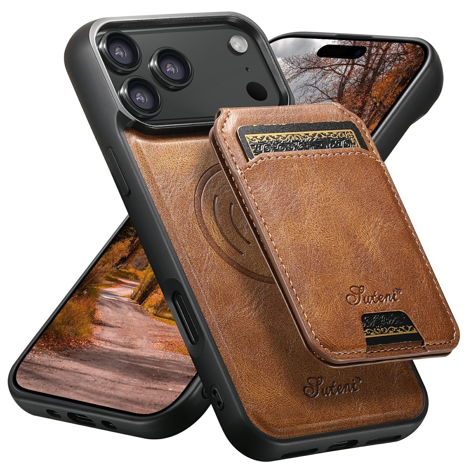 SUTENI H15 For iPhone 17 Pro Max Case Compatible with MagSafe Detachable Card Holder Phone Cover
SUTENI H15 For iPhone 17 Pro Max Case Compatible with MagSafe Detachable Card Holder Phone Cover