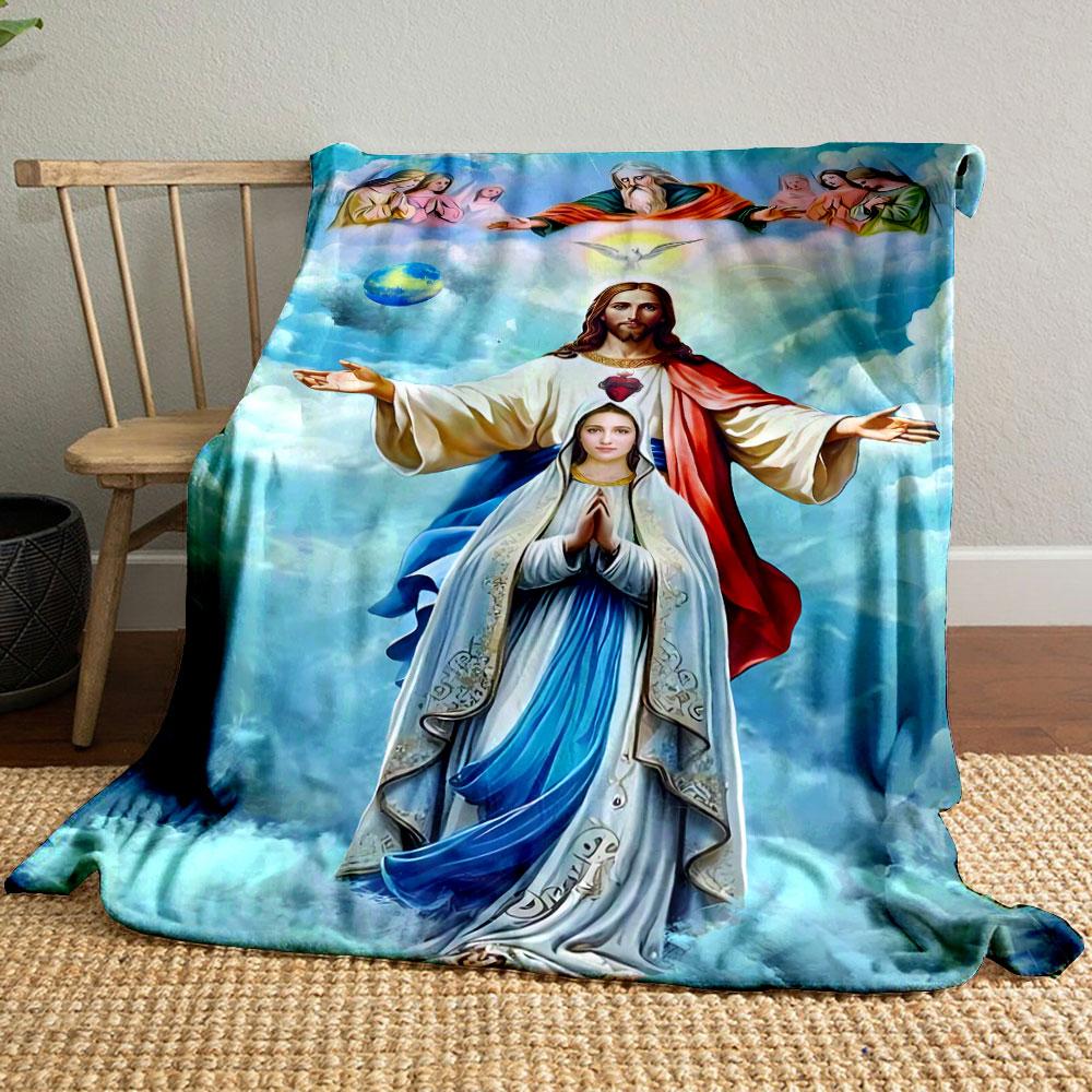 Holy Family Religious Throw Blanket Printed Blanket for Living Room Bed Couch lunch break Soft Cozy Blanket for Friend s festival Gift 80cm x 120cm
Holy Family Religious Throw Blanket Printed Blanket for Living Room Bed Couch lunch break Soft Cozy Blanket for Friend s festival Gift 80cm x 120cm