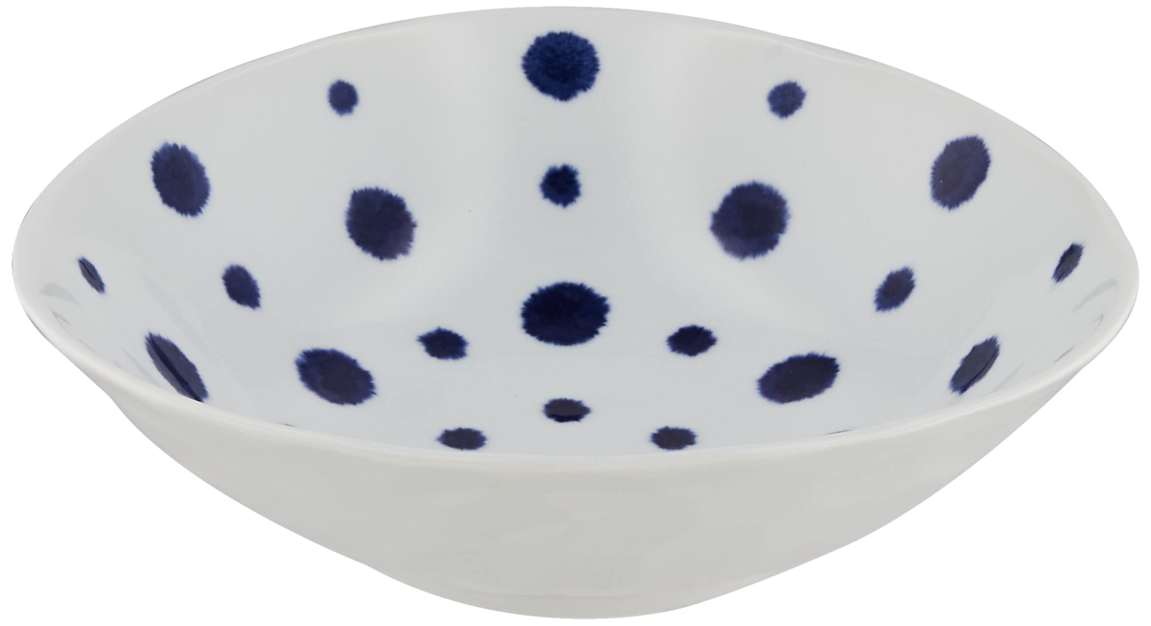 Hasami Ware Indigo Aiama Deformed Multi-Purpose Bowl with Indigo Polka Dots, 32559
Hasami Ware Indigo Aiama Deformed Multi-Purpose Bowl with Indigo Polka Dots, 32559