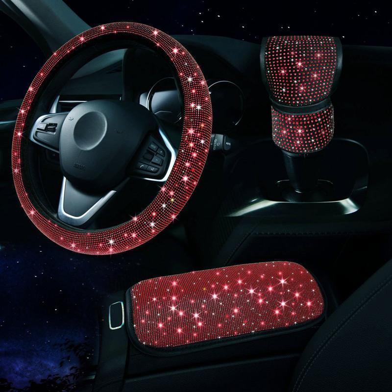 Кришталевий автомобільний чохол на кермо для жінок, дівчаток. Милий блискучий чохол на кермо, блискучий, діамантовий, стразовий захист салону автомобіля
Кришталевий автомобільний чохол на кермо для жінок, дівчаток. Милий блискучий чохол на кермо, блискучий, діамантовий, стразовий захист салону автомобіля