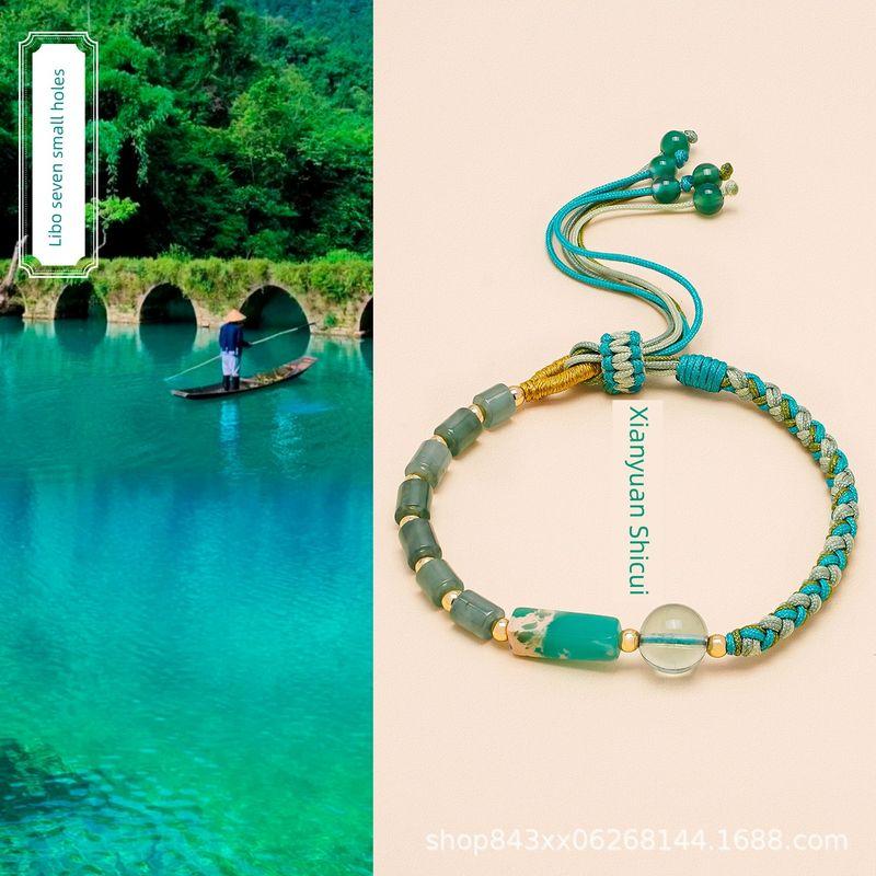 Натуральный зеленый флюорит ремешок для ношения новый китайский стиль плетеный веревочный браслет женский хрустальные бусины на нити национальный стиль ручная работа плетеные бусины удачи JMB003 Green
Натуральный зеленый флюорит ремешок для ношения новый китайский стиль плетеный веревочный браслет женский хрустальные бусины на нити национальный стиль ручная работа плетеные бусины удачи JMB003 Green
