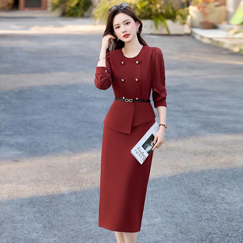 2025 Spring/Summer Women s Elegant Double-Breasted Two-Piece Mid-Length Dress JX2512 XL (57.5-62.5 kg)
2025 Spring/Summer Women s Elegant Double-Breasted Two-Piece Mid-Length Dress JX2512 XL (57.5-62.5 kg)