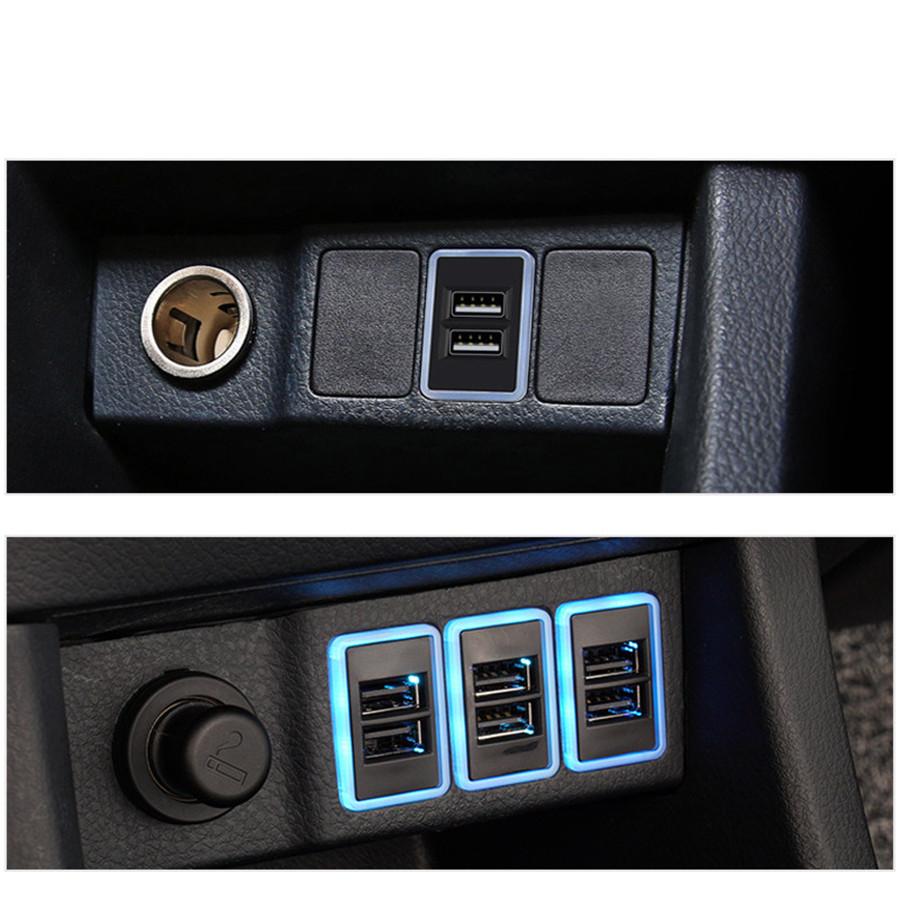 Dual USB charging dock for Toyota (ice blue)
Dual USB charging dock for Toyota (ice blue)