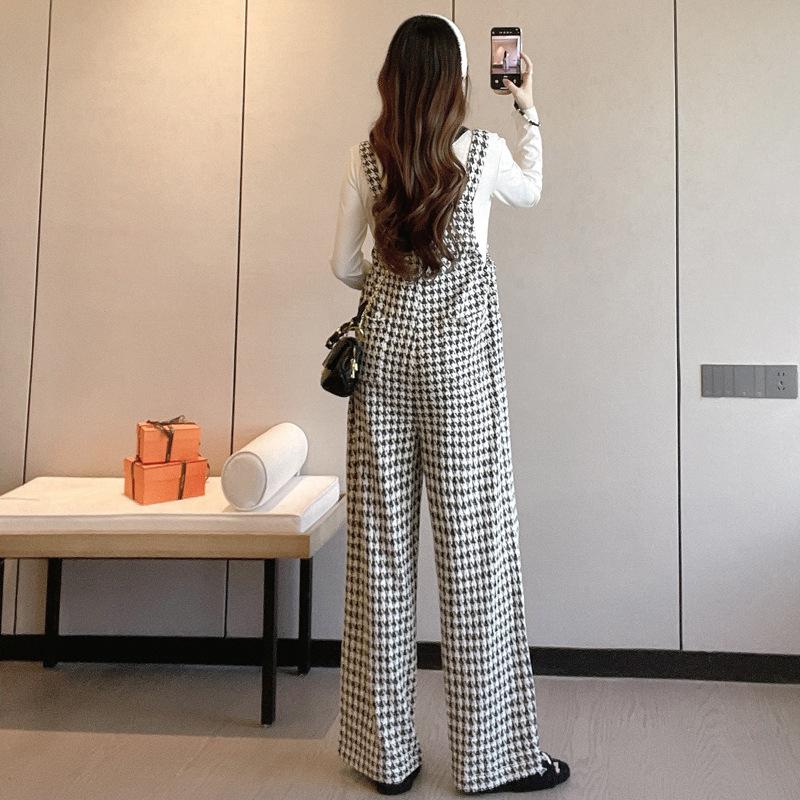 2025 Spring/Autumn Maternity Houndstooth Wide-Leg Overalls & Long-Sleeve Top Set M (90-110 Jin)
2025 Spring/Autumn Maternity Houndstooth Wide-Leg Overalls & Long-Sleeve Top Set M (90-110 Jin)
