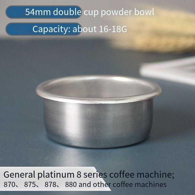 54mm Double Cup Filter Basket for Breville 8 Series, Replacement Mesh Screen Fit BES870 BES878 BES879 BES880 Espresso Machine
54mm Double Cup Filter Basket for Breville 8 Series, Replacement Mesh Screen Fit BES870 BES878 BES879 BES880 Espresso Machine