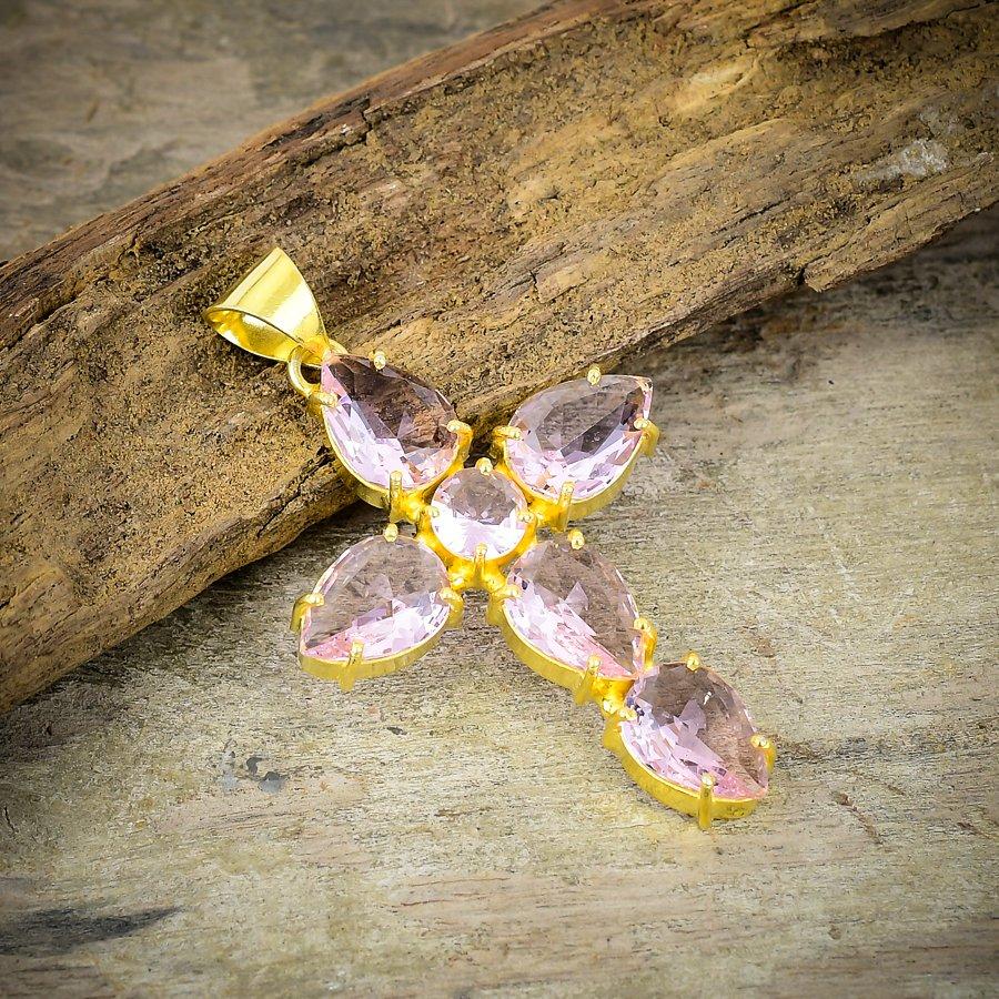 Pink Kunzite Gemstone Handmade 925 Sterling Silver Jewelry Pendant 2.36 M-203
Pink Kunzite Gemstone Handmade 925 Sterling Silver Jewelry Pendant 2.36 M-203