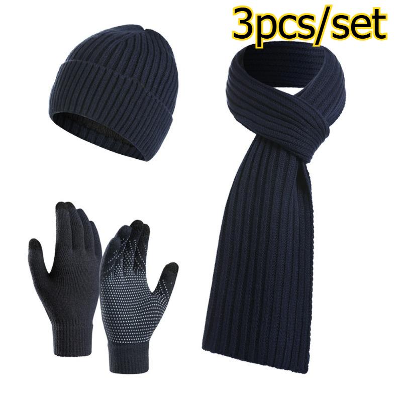 3pcs/set Winter Warm Knit Glove Hat Scarf Outdoor Travel Casual Daily Wear Clothing Accessories Cold Weather Warm Set One Size
3pcs/set Winter Warm Knit Glove Hat Scarf Outdoor Travel Casual Daily Wear Clothing Accessories Cold Weather Warm Set One Size