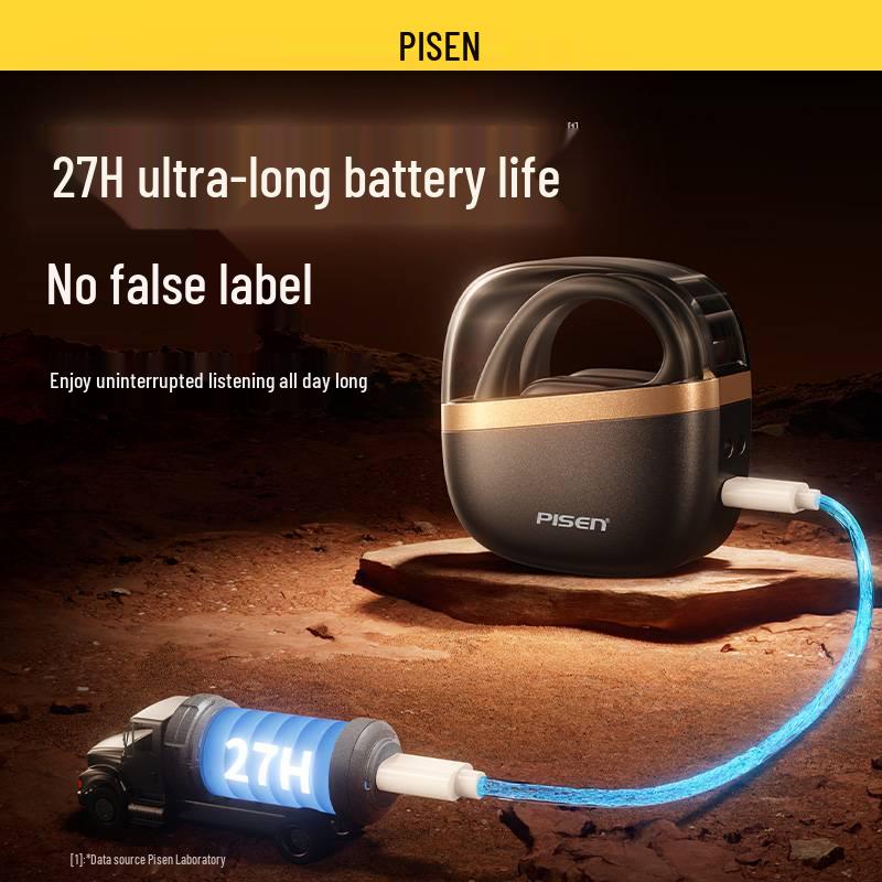 Pisen O2 True Wireless Bluetooth Earphones - Noise Cancelling, Comfortable Ear-hook, Long Battery Life, Soundproof, Pain-Free Wear.
Pisen O2 True Wireless Bluetooth Earphones - Noise Cancelling, Comfortable Ear-hook, Long Battery Life, Soundproof, Pain-Free Wear.