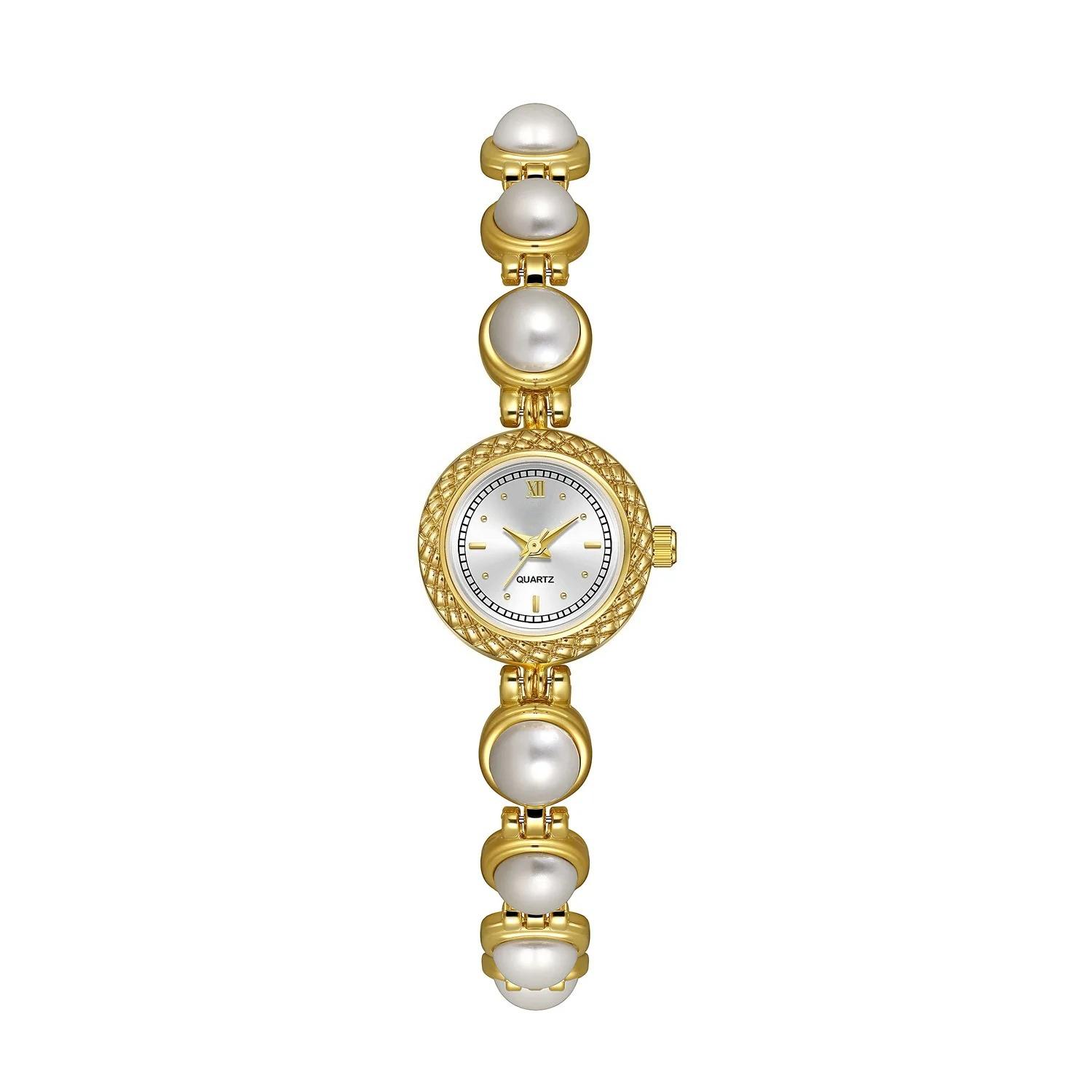 Women Fragrance Medieval Pearl Bracelet Watch Waterproof Quartz Wristwatch золотий/білий
Women Fragrance Medieval Pearl Bracelet Watch Waterproof Quartz Wristwatch золотий/білий