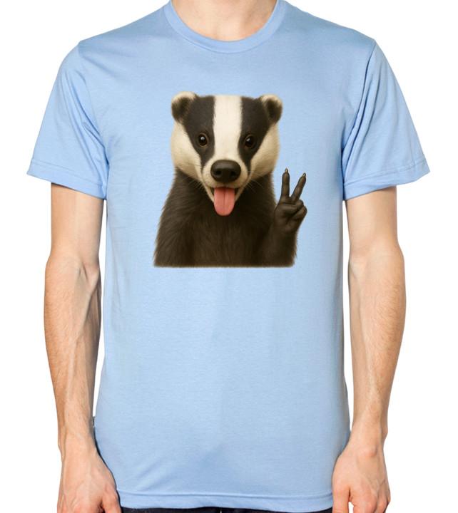 Cheeky Badger Peace Sign Unisex T-Shirt 3XL
Cheeky Badger Peace Sign Unisex T-Shirt 3XL