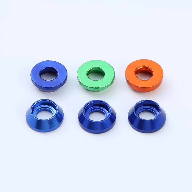 Colored Aluminum Alloy Motorcycle Countersunk Conical Screw Washer
Colored Aluminum Alloy Motorcycle Countersunk Conical Screw Washer