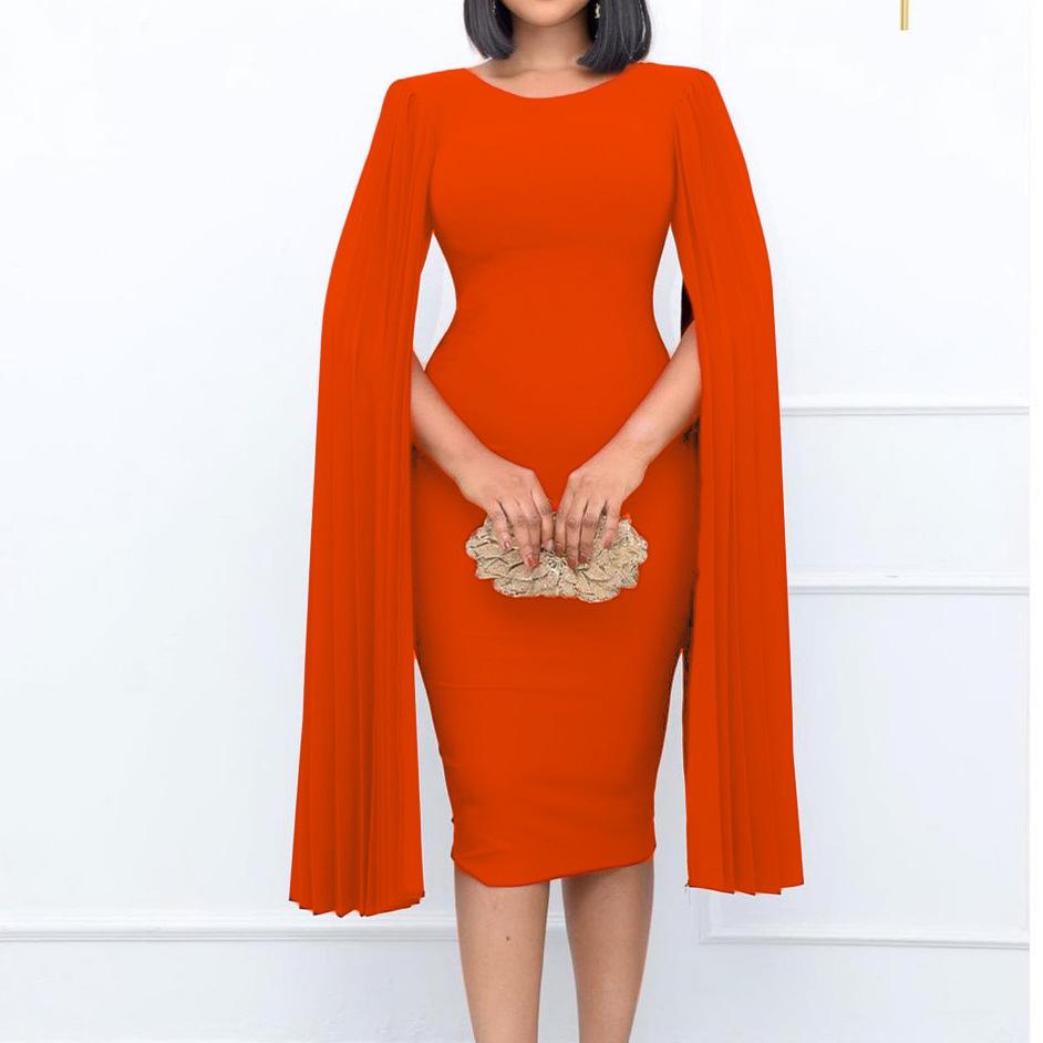 Plus Size Pleated Round Neck Elegant Solid Color Bodycon Pencil Dress for Women XXL помаранчевий
Plus Size Pleated Round Neck Elegant Solid Color Bodycon Pencil Dress for Women XXL помаранчевий