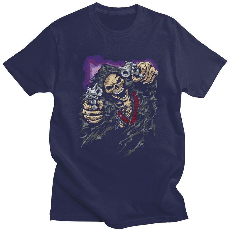 Custom Anime Skull Shooting T Shirt for Men Tshirt Fashion Tees Short Sleeve Death Grim Reaper Tshirts Slim Fit Clothing 4XL
Custom Anime Skull Shooting T Shirt for Men Tshirt Fashion Tees Short Sleeve Death Grim Reaper Tshirts Slim Fit Clothing 4XL