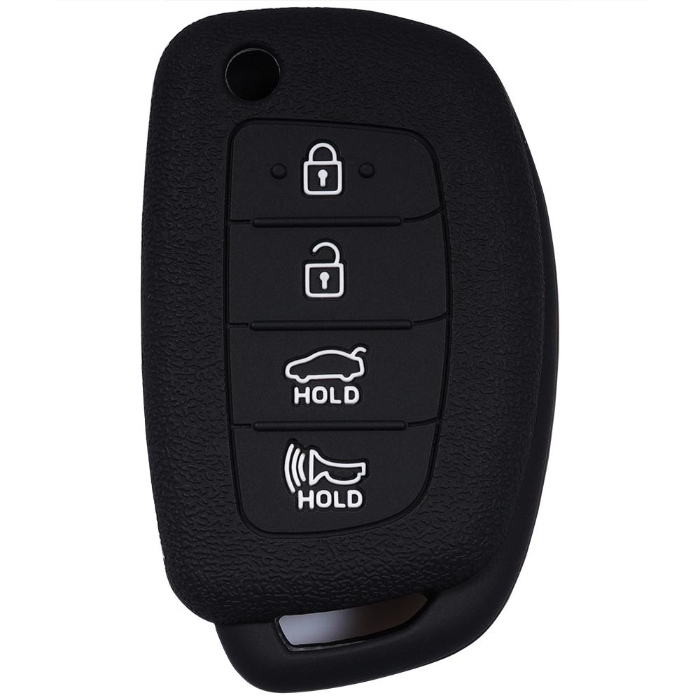 4 Button Silicone Key Case Cover Protector Black Blue Red Fit for Hyundai Tucson Sonata Car Folding Flip Key чорний
4 Button Silicone Key Case Cover Protector Black Blue Red Fit for Hyundai Tucson Sonata Car Folding Flip Key чорний