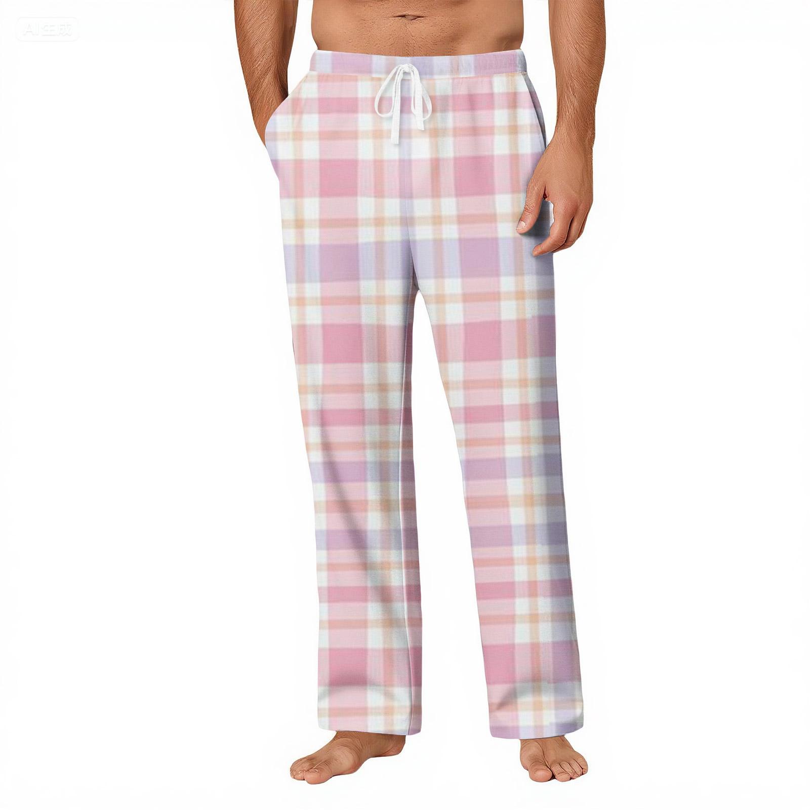 Мужские полосатые клетчатые повседневные брюки с карманами, домашние пижамные брюки L розовый
Мужские полосатые клетчатые повседневные брюки с карманами, домашние пижамные брюки L розовый