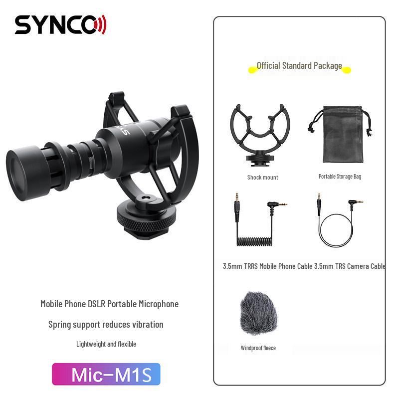 SYNCO Shengke M1S Multi-Purpose Noise Reduction Microphone for Mobile, Camera, DSLR, and Live Streaming
SYNCO Shengke M1S Multi-Purpose Noise Reduction Microphone for Mobile, Camera, DSLR, and Live Streaming