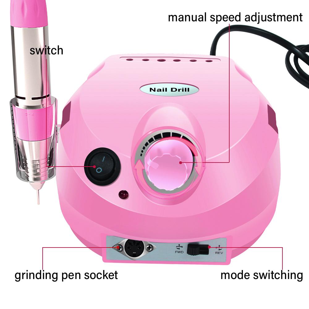 LINMANDA Adjustable 20000RPM Electric Nail Drill Machine Sanding Cutter Pedicure Manicure Drill Set Nail Polishing Equipment US plug
LINMANDA Adjustable 20000RPM Electric Nail Drill Machine Sanding Cutter Pedicure Manicure Drill Set Nail Polishing Equipment US plug