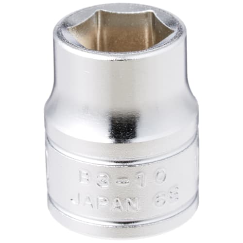 Kyoto Machinery Tools (KTC) Socket Wrench Hex B3-10 Dimensions across flats: 10 x Drive angle 9.5mm
Kyoto Machinery Tools (KTC) Socket Wrench Hex B3-10 Dimensions across flats: 10 x Drive angle 9.5mm