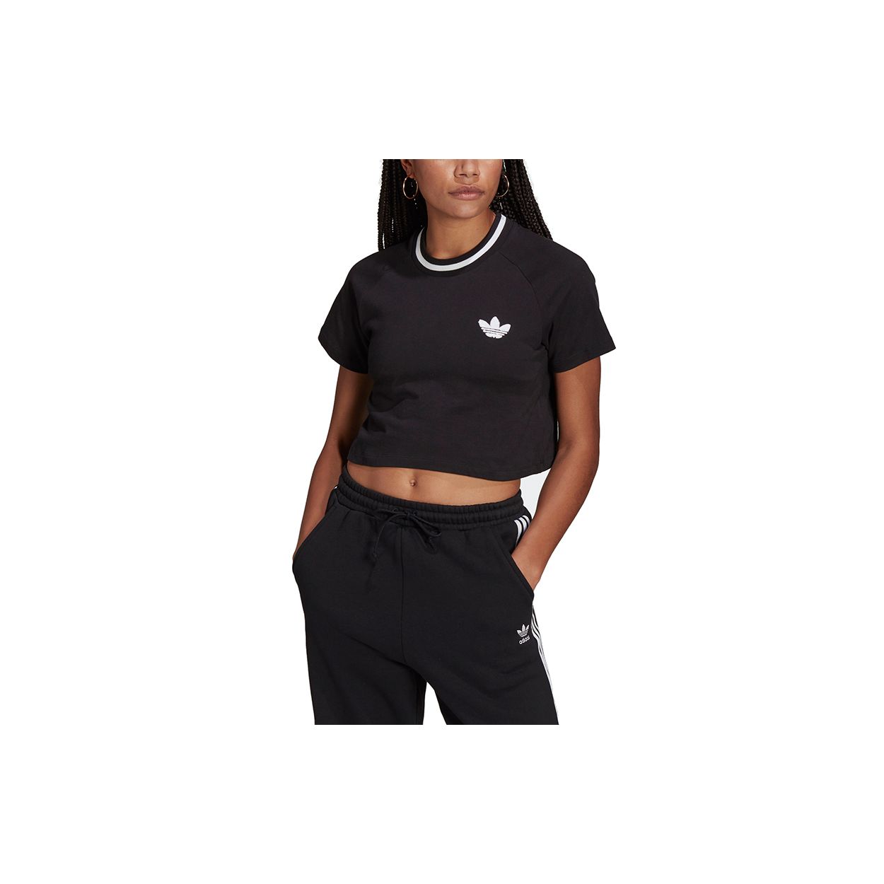 Adidas Originals Cropped Tee Flocked Embroidered Logo Sports T-Shirt Women Tops Black H20253 30
Adidas Originals Cropped Tee Flocked Embroidered Logo Sports T-Shirt Women Tops Black H20253 30