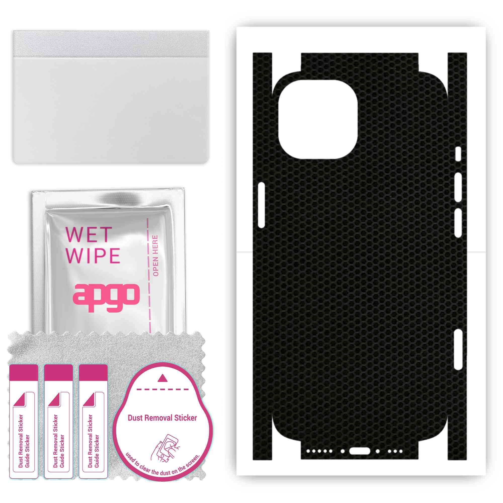 apgo Protective Skin Sticker for the back+sides compatible with Apple iPhone 15, Full Wrap Film, Foil, Vinyl - Pattern Matrix
apgo Protective Skin Sticker for the back+sides compatible with Apple iPhone 15, Full Wrap Film, Foil, Vinyl - Pattern Matrix
