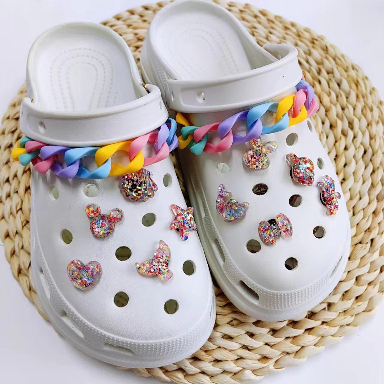 New hole shoe accessories DIY color sequins crystal ocean series removable color chain shoe buckle
New hole shoe accessories DIY color sequins crystal ocean series removable color chain shoe buckle