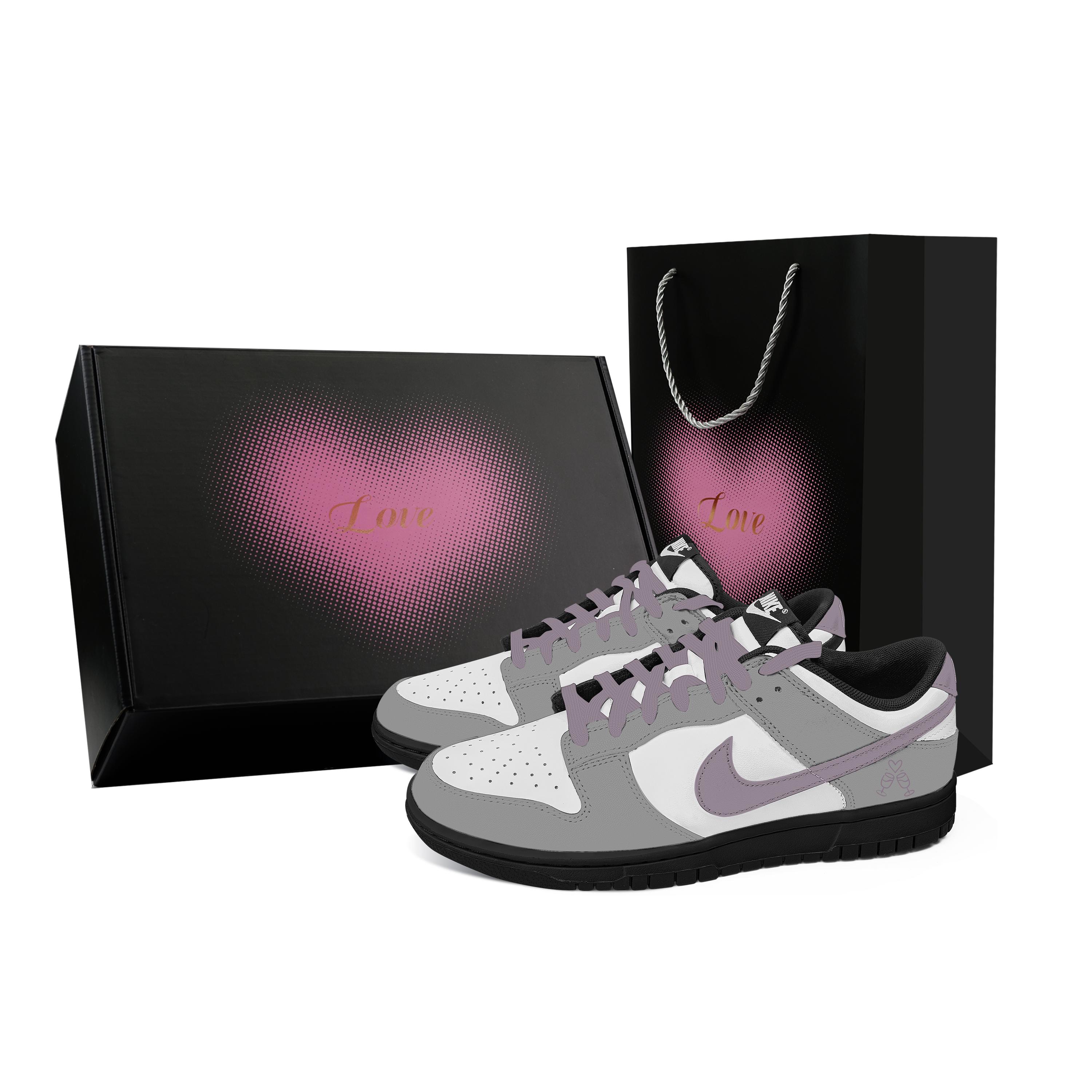 Nike Dunk Gray Purple Affection, Heart Box Abrasion Resistant Low top Skateboard Shoes Unisex Gray White DD1391-100(Team529--) 45
Nike Dunk Gray Purple Affection, Heart Box Abrasion Resistant Low top Skateboard Shoes Unisex Gray White DD1391-100(Team529--) 45