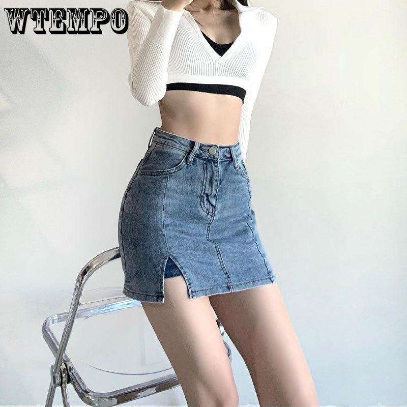 Women s Cowboy Short Skirt Split Elastic High Waist A-line Half Body Retro Hip Hugging Skirt S
Women s Cowboy Short Skirt Split Elastic High Waist A-line Half Body Retro Hip Hugging Skirt S
