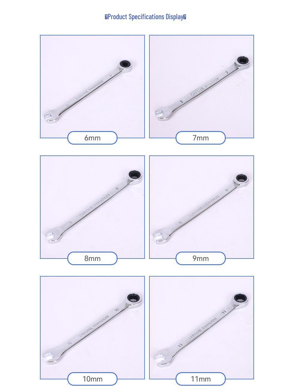Industrial-Grade Ratchet Wrench: Pure Steel, Rustproof, Bright Chrome, 72 Teeth, Dual-Use, Chrome Vanadium Steel.
Industrial-Grade Ratchet Wrench: Pure Steel, Rustproof, Bright Chrome, 72 Teeth, Dual-Use, Chrome Vanadium Steel.