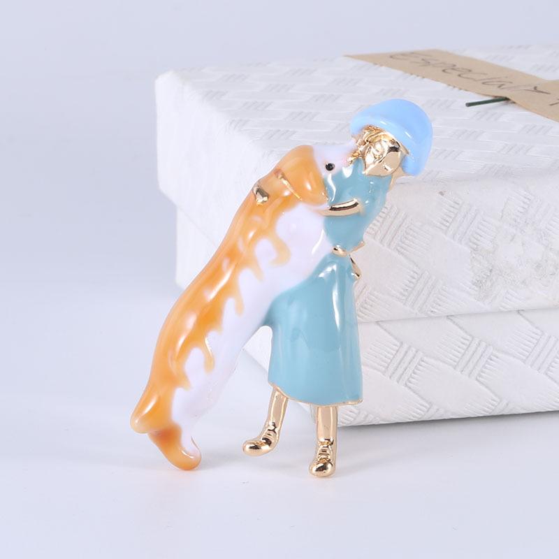 Простая и милая брошь, брошь из сплава с эмалью, модные аксессуары для одежды синий
Простая и милая брошь, брошь из сплава с эмалью, модные аксессуары для одежды синий