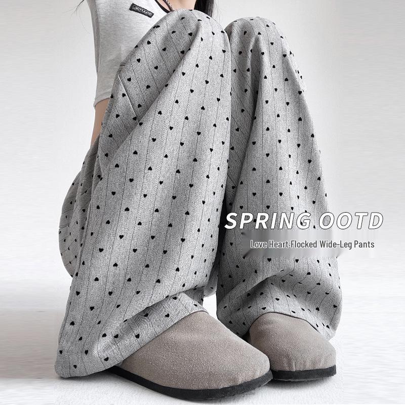 Women s Spring/Summer High-Waist Flocked Heart Wide-Leg Trousers: Casual, Slimming, Versatile, Loose-fit, Floor-Length Pants 2XL (131-150 lbs)
Women s Spring/Summer High-Waist Flocked Heart Wide-Leg Trousers: Casual, Slimming, Versatile, Loose-fit, Floor-Length Pants 2XL (131-150 lbs)