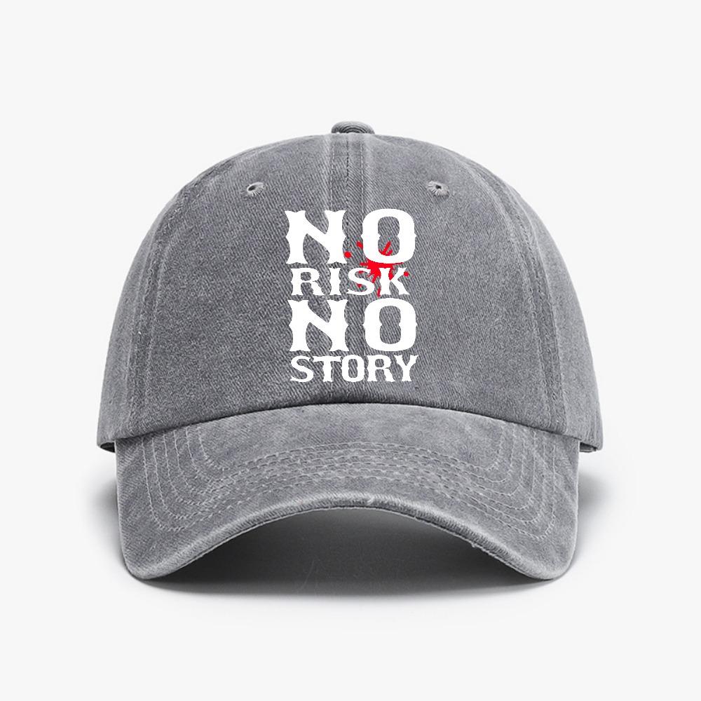 NO RISK NO STORY Funny Classic Breathable Distressed Washed Baseball Cap soft Adjustable sunbonnet Dad hats Adjustable
NO RISK NO STORY Funny Classic Breathable Distressed Washed Baseball Cap soft Adjustable sunbonnet Dad hats Adjustable