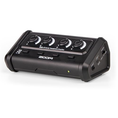 ZOOM ZHA-4 Handheld Headphone Amplifier, 4 Outputs, Stereo Mini (3.5 mm) Compatible with Independ...
ZOOM ZHA-4 Handheld Headphone Amplifier, 4 Outputs, Stereo Mini (3.5 mm) Compatible with Independ...