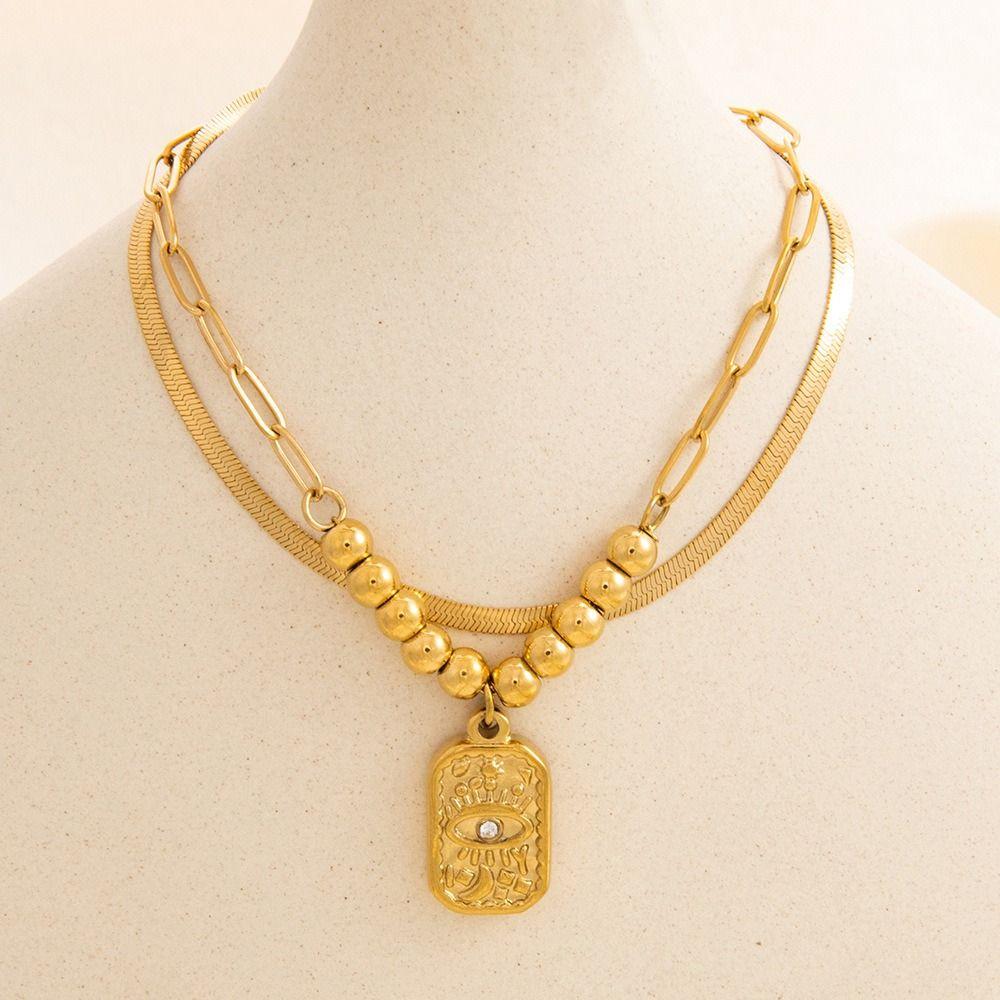Trendy Double-layer Bracelet Triangle/Square Pendant Bracelet Fastness Evil Eye Bracelet Gift
Trendy Double-layer Bracelet Triangle/Square Pendant Bracelet Fastness Evil Eye Bracelet Gift