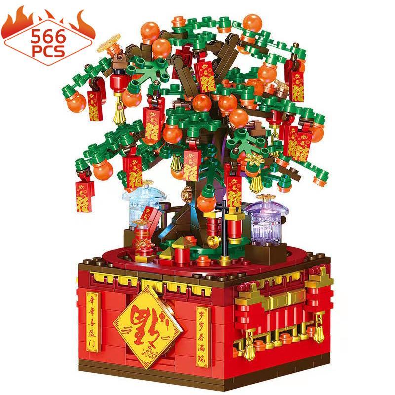 SEMBO Block Idea Chinese New Year Orange Tree Building Blocks With Light Creative Christmas Tree Modle Bricks Music Box Toys With Original Box
SEMBO Block Idea Chinese New Year Orange Tree Building Blocks With Light Creative Christmas Tree Modle Bricks Music Box Toys With Original Box