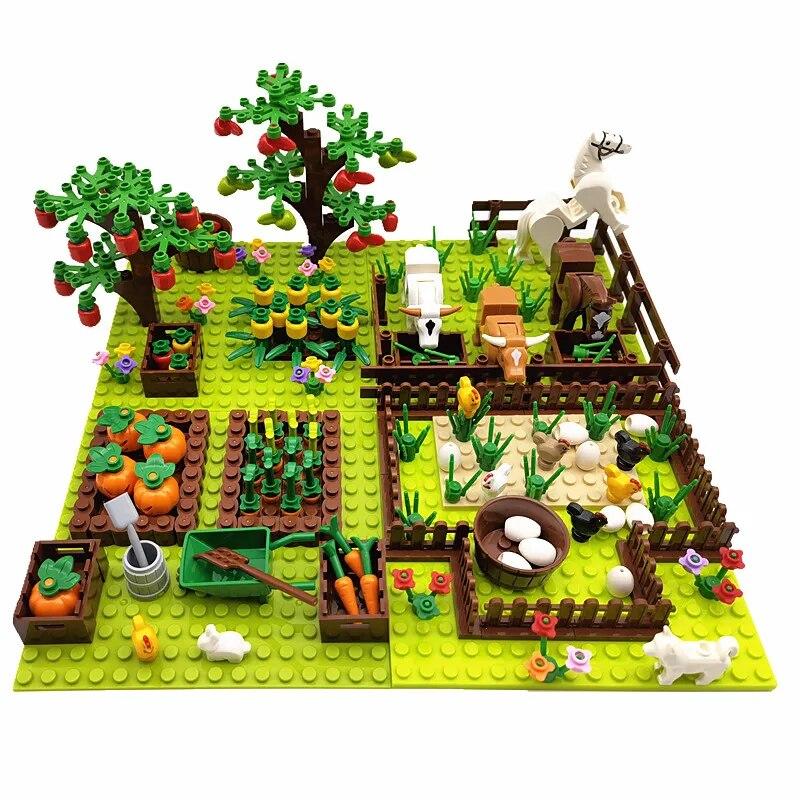 MOC сельскохозяйственные животные, деревья, растения, строительные блоки для детей, совместимые классические кирпичи, Juguetes Bloques, базовая пластина, игрушки для детей
MOC сельскохозяйственные животные, деревья, растения, строительные блоки для детей, совместимые классические кирпичи, Juguetes Bloques, базовая пластина, игрушки для детей