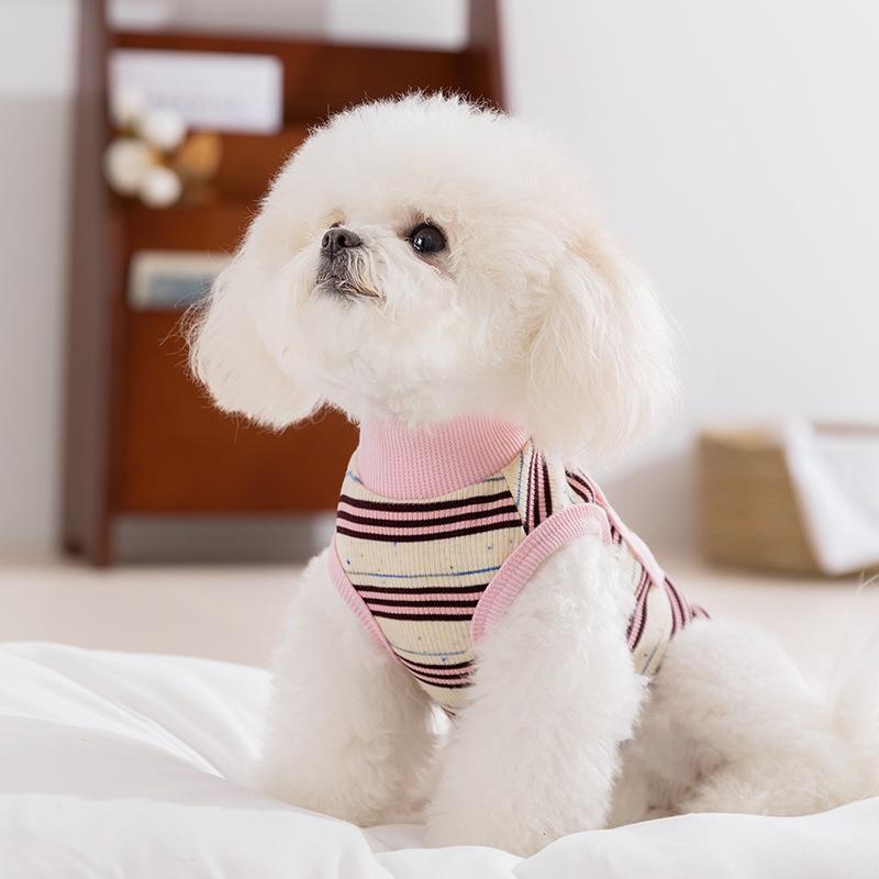 New dog clothes spring and summer thin cherry embroidered colored dot striped vest teddy bear pet clothes XXL (recommended weight 15-10kg) бонді синього кольору
New dog clothes spring and summer thin cherry embroidered colored dot striped vest teddy bear pet clothes XXL (recommended weight 15-10kg) бонді синього кольору
