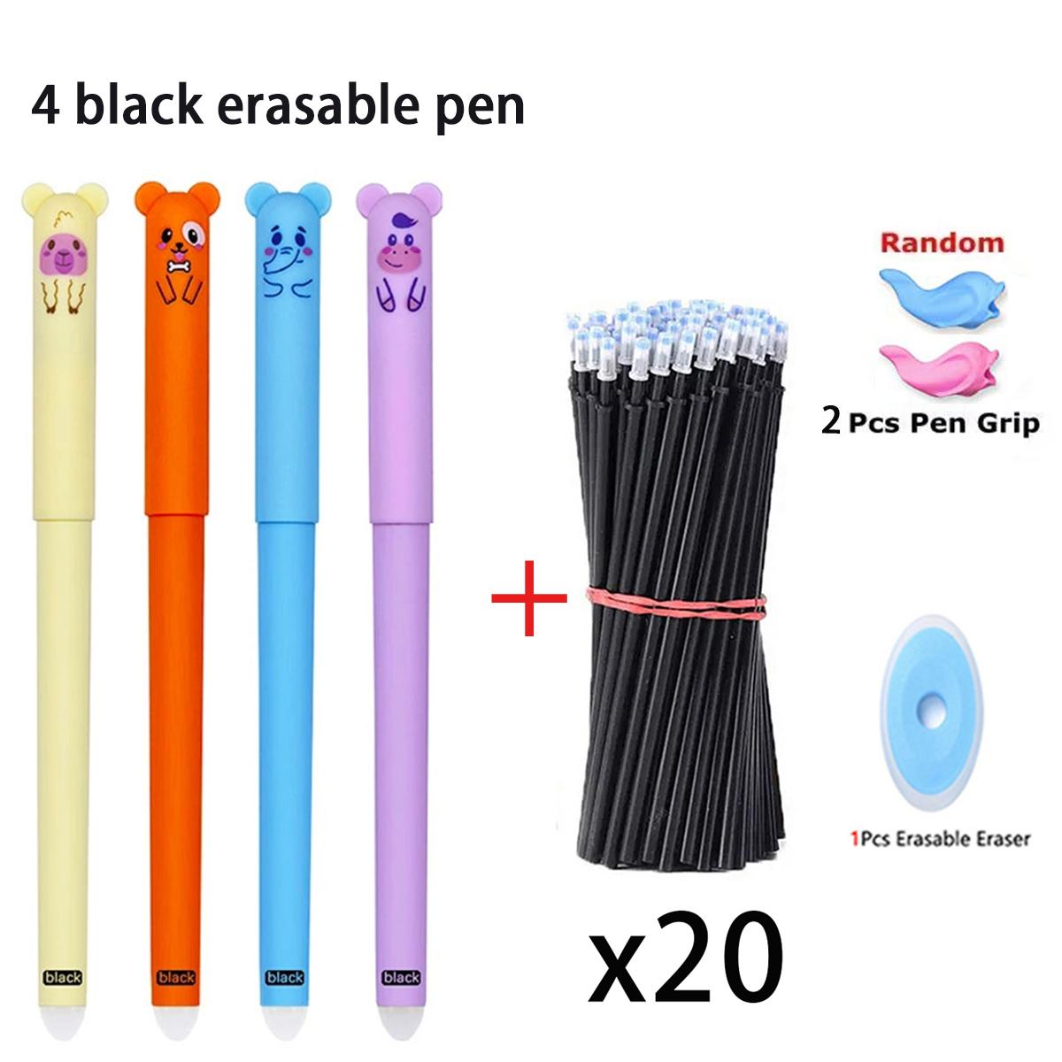 27/32Pcs Kawaii Cute Erasable Gel Pens Set Black/Blue Ink Clicker Fine Point 0.5 mm,For School & office Writing Pens Supplies
27/32Pcs Kawaii Cute Erasable Gel Pens Set Black/Blue Ink Clicker Fine Point 0.5 mm,For School & office Writing Pens Supplies