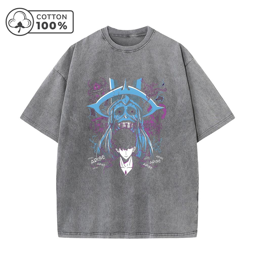 Mens Dark Skull Print Distressed Washed TShirt Comfortable Pure Cotton Short Sleeve Retro Fashion Street Style Loose Top S
Mens Dark Skull Print Distressed Washed TShirt Comfortable Pure Cotton Short Sleeve Retro Fashion Street Style Loose Top S