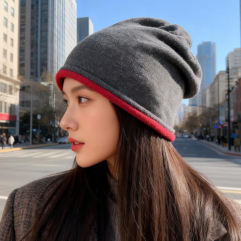 Double Rolled Brim Hat for Women Showing Face Small Pile Hat Warm Knitted Woolen Hat Large Head Circumference Pullover Cold Hat M(56-58cm)
Double Rolled Brim Hat for Women Showing Face Small Pile Hat Warm Knitted Woolen Hat Large Head Circumference Pullover Cold Hat M(56-58cm)