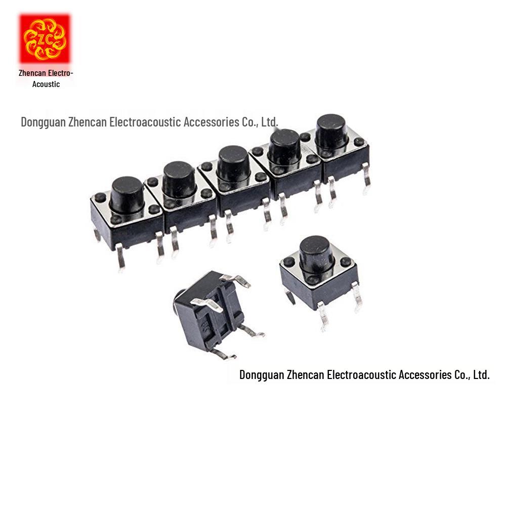 High Temp-Resistant Tactile Micro Switch - SMD/Through-hole, Sizes 3x6, 4.5x4.5, 6x6, 12x12
High Temp-Resistant Tactile Micro Switch - SMD/Through-hole, Sizes 3x6, 4.5x4.5, 6x6, 12x12