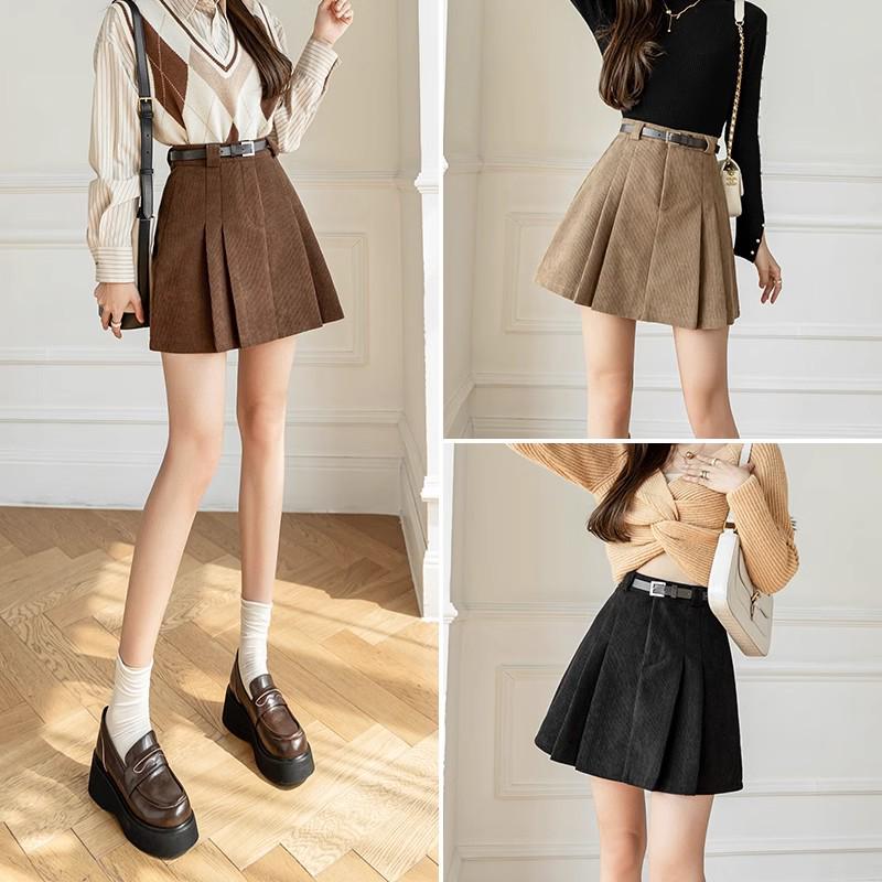 Khaki Corduroy High-Waist A-Line Pleated Mini Skirt for Women - 2025 Autumn/Winter Collection 4XL
Khaki Corduroy High-Waist A-Line Pleated Mini Skirt for Women - 2025 Autumn/Winter Collection 4XL
