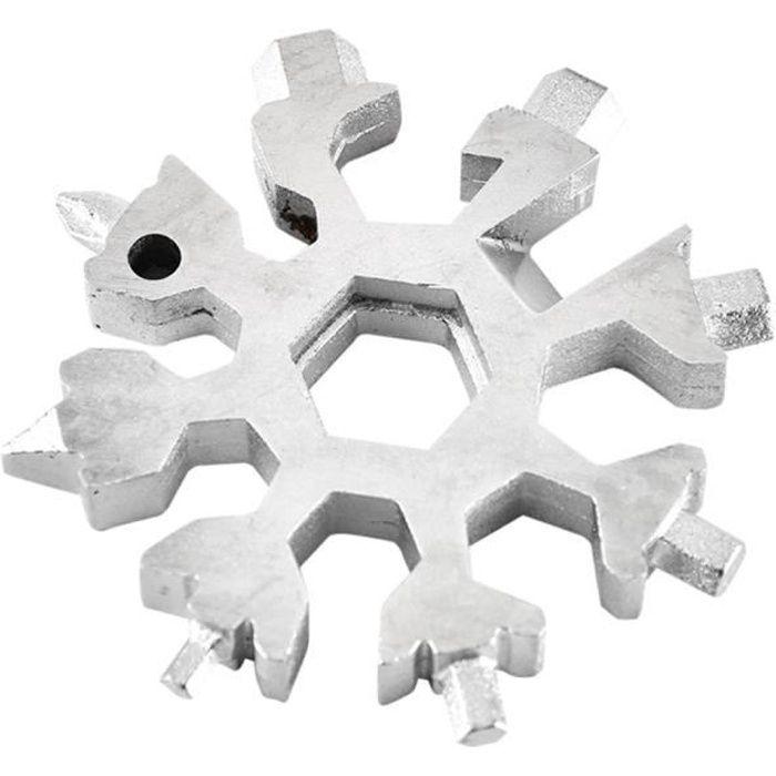 Outils de porte-clés de neige Clé en forme de flocon de neige Porte-clés Gadget multifonction gt4402
Outils de porte-clés de neige Clé en forme de flocon de neige Porte-clés Gadget multifonction gt4402