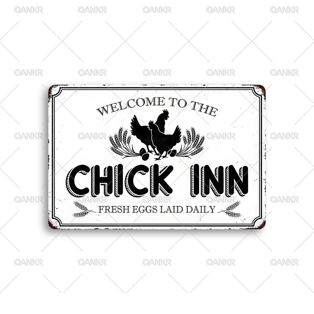 Vintage Fresh Eggs Sold Here Metal Tin Signs Retro Chicken Art Poster Metal Signs for Farm Fence Wall Decorative Accessories 20x30cm(7.8x11.8inch)
Vintage Fresh Eggs Sold Here Metal Tin Signs Retro Chicken Art Poster Metal Signs for Farm Fence Wall Decorative Accessories 20x30cm(7.8x11.8inch)