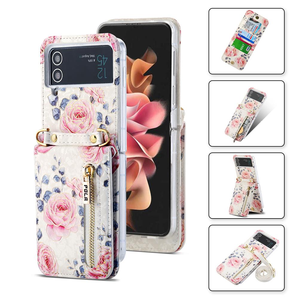Crossbody Phone Case for Samsung Galaxy Z Flip 5 4 3 5G Flip4 Flip5 Retro Rose Cards Slot Shockproof Leather Cover with Lanyard Galaxy Z Flip5 5G
Crossbody Phone Case for Samsung Galaxy Z Flip 5 4 3 5G Flip4 Flip5 Retro Rose Cards Slot Shockproof Leather Cover with Lanyard Galaxy Z Flip5 5G