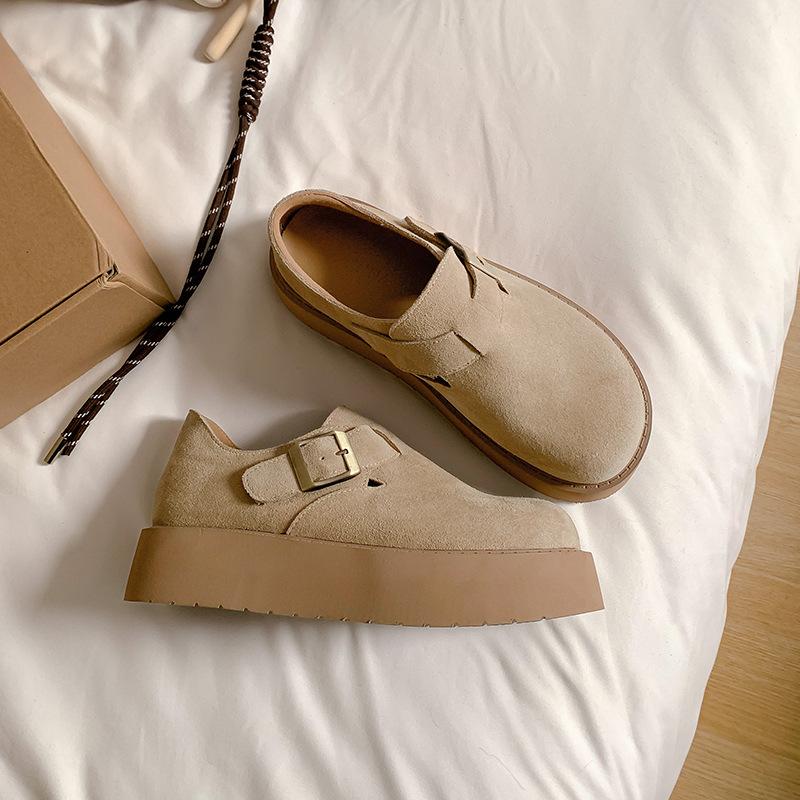 Super lightweight~ height increase 4.5cm leather inner height increase thick sole women s spring new casual single shoes women 40
Super lightweight~ height increase 4.5cm leather inner height increase thick sole women s spring new casual single shoes women 40