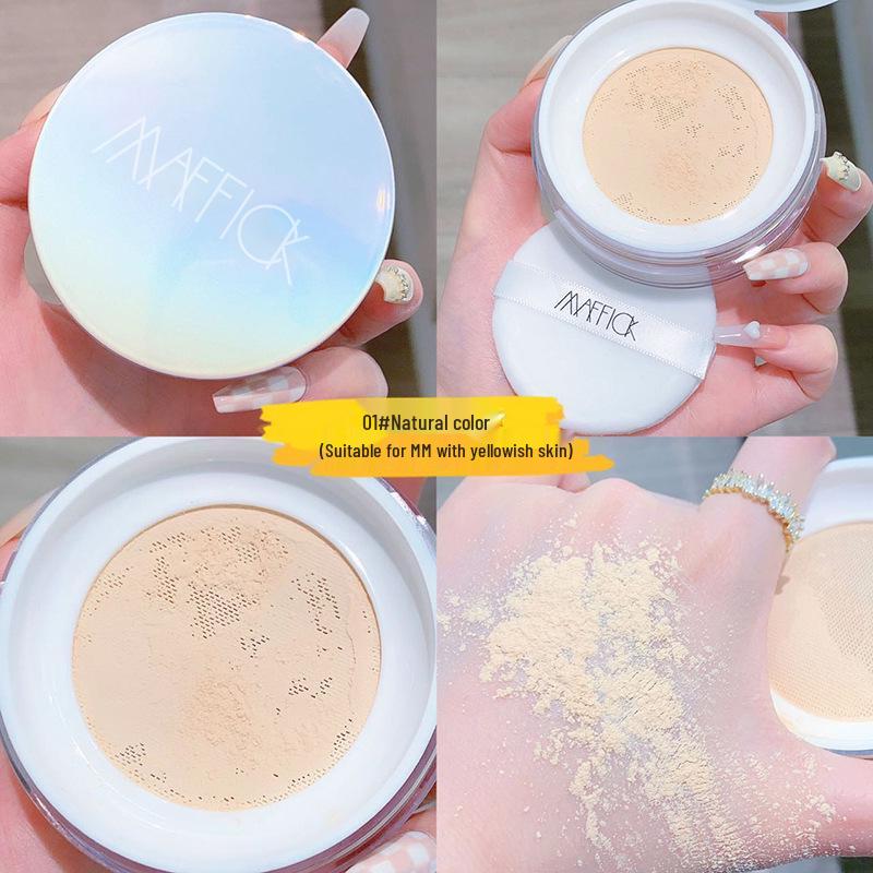 MAFFICK Honey Setting Powder: Waterproof, Sweatproof, Long-lasting, Non-transfer, Oil Control, Loose Powder Concealer.
MAFFICK Honey Setting Powder: Waterproof, Sweatproof, Long-lasting, Non-transfer, Oil Control, Loose Powder Concealer.
