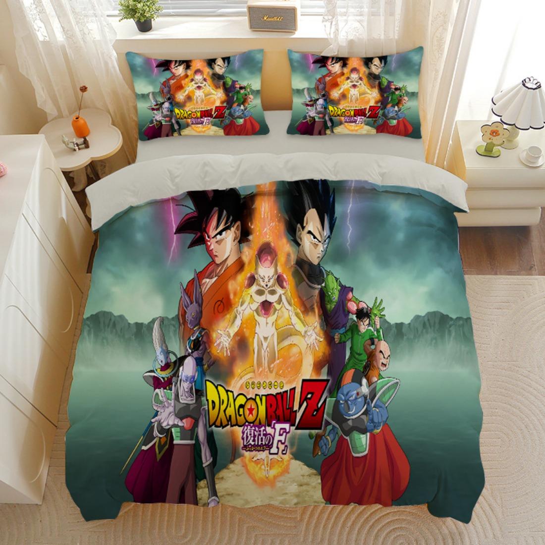 Японське аніме Dragon Ball Постільна білизна Гоку Супер Саян Підковдра Наволочка 2/3шт 3D Принти для підлітків Покривало 135x200cm-2pcs
Японське аніме Dragon Ball Постільна білизна Гоку Супер Саян Підковдра Наволочка 2/3шт 3D Принти для підлітків Покривало 135x200cm-2pcs